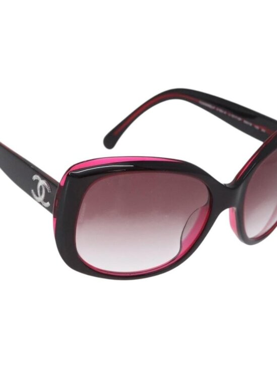 CHANEL COCO Mark Sunglasses plastic Red 5183-A CC Auth BA11304 main image 14